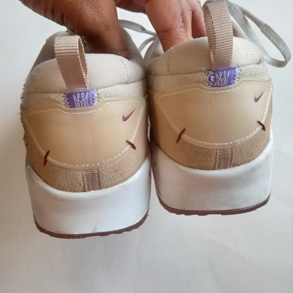 SOLDNike Air Max 90 Futura Serena Williams Sanddrift White Hemp Sneakers - Picture 4 of 11